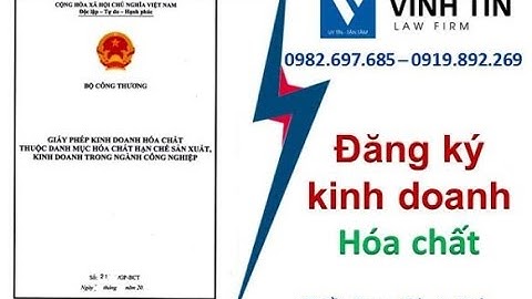 Dđăng ký giấy phép kinh doanh thương mại hóa chất