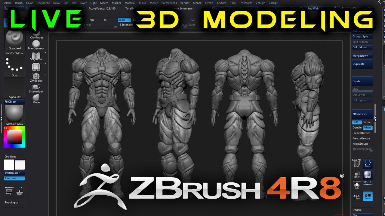 quick 3d edit zbrush