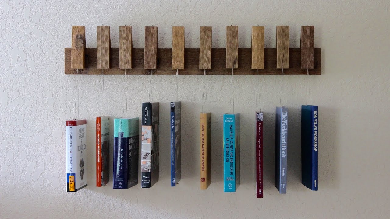 Making A Hanging Book Shelf Youtube