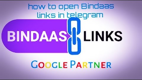 How to open Bindaas links in telegram