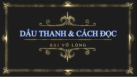 Cách đọc thanh điệu trong tiếng Thái Lan