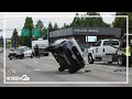 Three people hospitalized following rollover crash in Coeur d'Alene