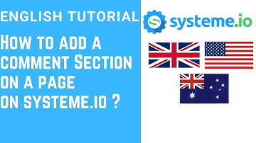 How to add a comment section on a page on systeme.io ?
