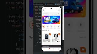 Flutter E-Commerce App UI 🛒 #shorts #flutter #appdevelopment #mobileapp #uiux #ecommerce