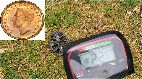 Vanquish 440 park metal detecting. Canadian 1951 coin.