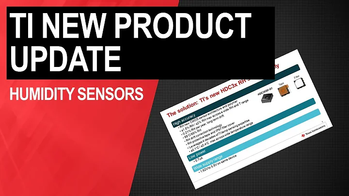 TI New Product Update: Humidity Sensors