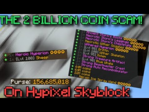 The 2 BILLION Coin Scam! | Hypixel Skyblock - YouTube