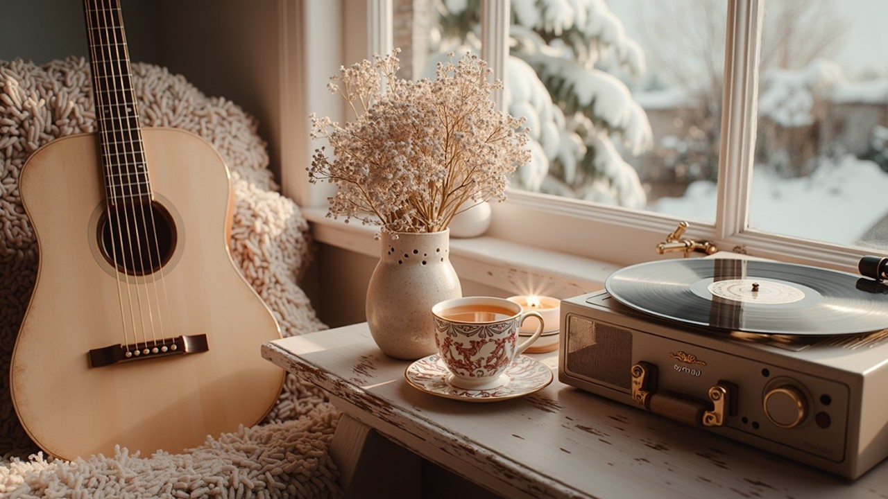 Cozy Winter Instrumental | Gentle Guitar Sounds for Deep Relaxation & Study Music