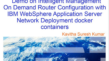 Demo on Intelligent Management configuration using  Network Deployment docker containers