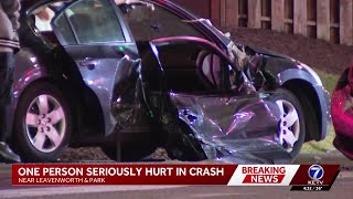 One Hospitalized After Tuesday Night Crash