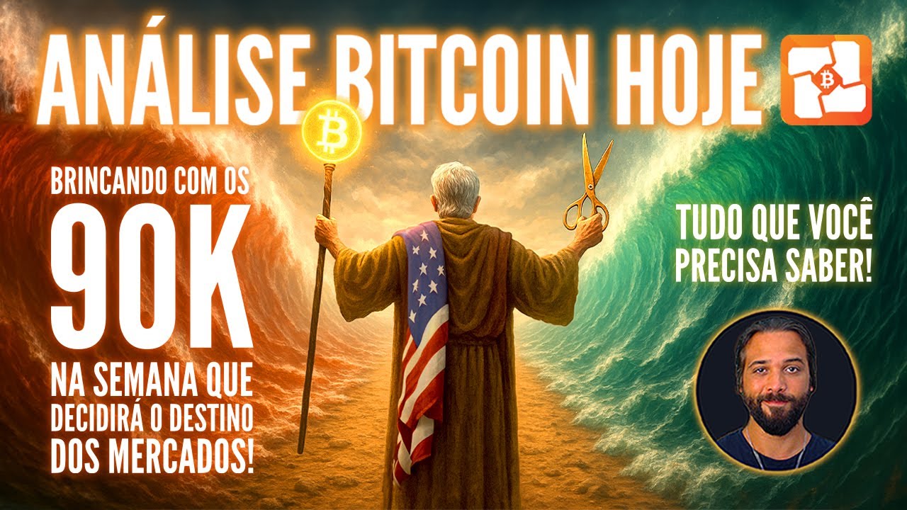 ⌛💥BITCOIN HOJE: 90K! PREPARANDO PARA A SEMANA QUE DECIDIRÁ O RUMO DO  MERCADO! SUPERCICLO?