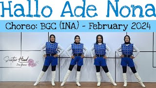 Hallo Ade Nona - LINE DANCE - Choreo: BGC (INA) - February 2024