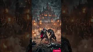 “When the night turns deadly: Wolf vs Vampire 🐺🩸”