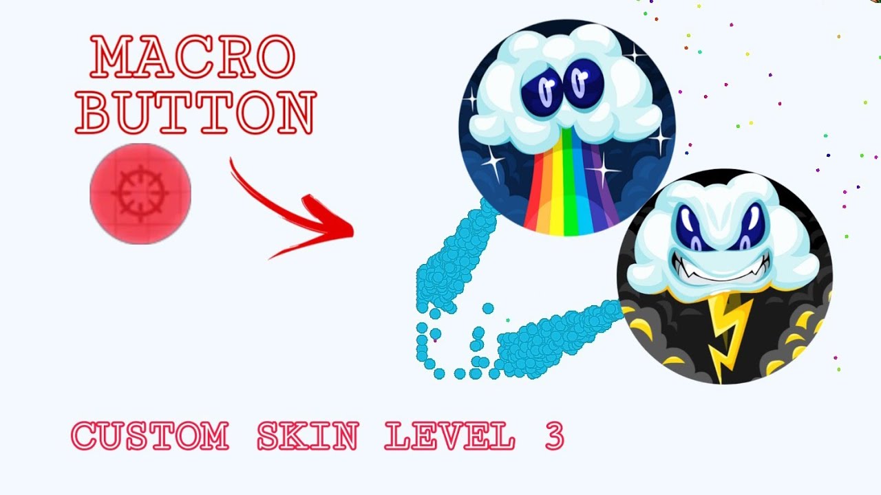 CUSTOM SKIN LEVEL 3 + DESTROYING CLANS (AGAR.IO MOBILE)