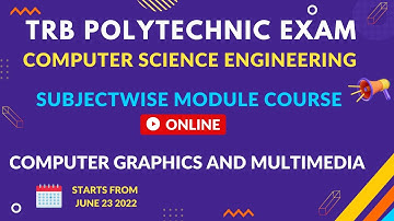 TRB Polytechnic Exam -Computer Science Engineering - Computer Graphics & Multimedia SWMC |@ECCONCEPT