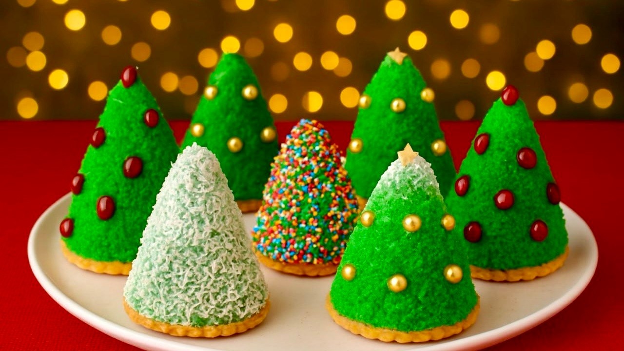 🎄Weihnachtsdessert „Weihnachtsbaum“ in 10 Minuten! Überraschen Sie Ihre Gäste! Kein Backen!