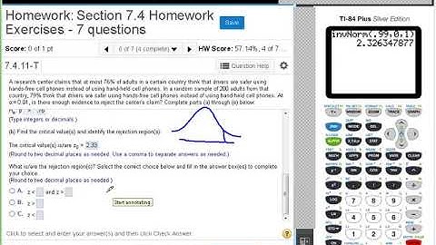 Dr  Swiersz Video Solving Section 7 4 Homework Exercise #6   20171102 3 Stats