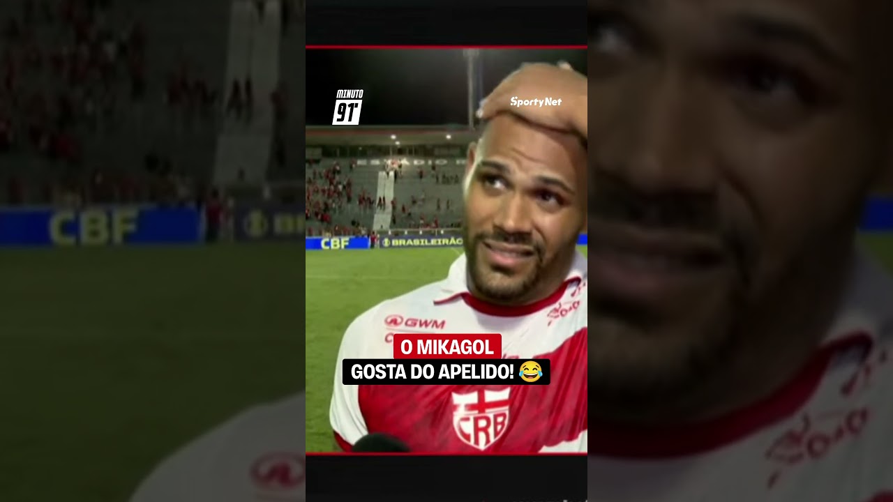 MIKAGOL GOSTA DO APELIDO KKKKKK 😂 O ATACANTE DO CRB É FÃ DA RESENHA!! 🤣