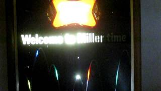 Vintage 1984 Miller High Life Beer illuminated bouncing lights advertising sign