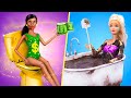Rich Doll vs Broke Doll / 12 DIY Barbie Ideas image