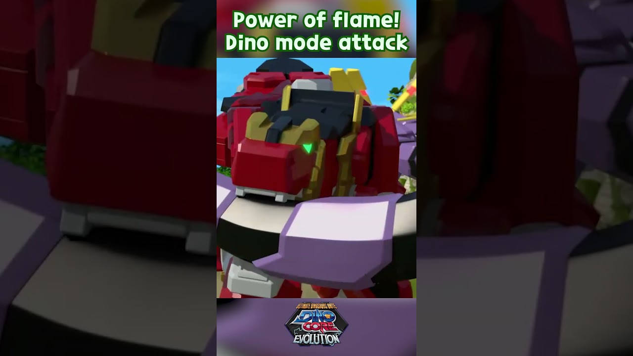 Power of flame! Dino mode attack I dinocore I season4 