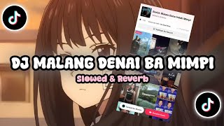 Download Lagu DJ MINANG MALANG DENAI BA MIMPI (Slowed \u0026Reverb)  MP3