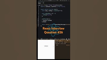 React interview question #shorts  #reactjs #frontend #javascript #html #css #webdevelopment #webdev