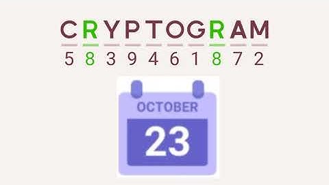 Cryptogram Daily Challenge October 23 2024 - 