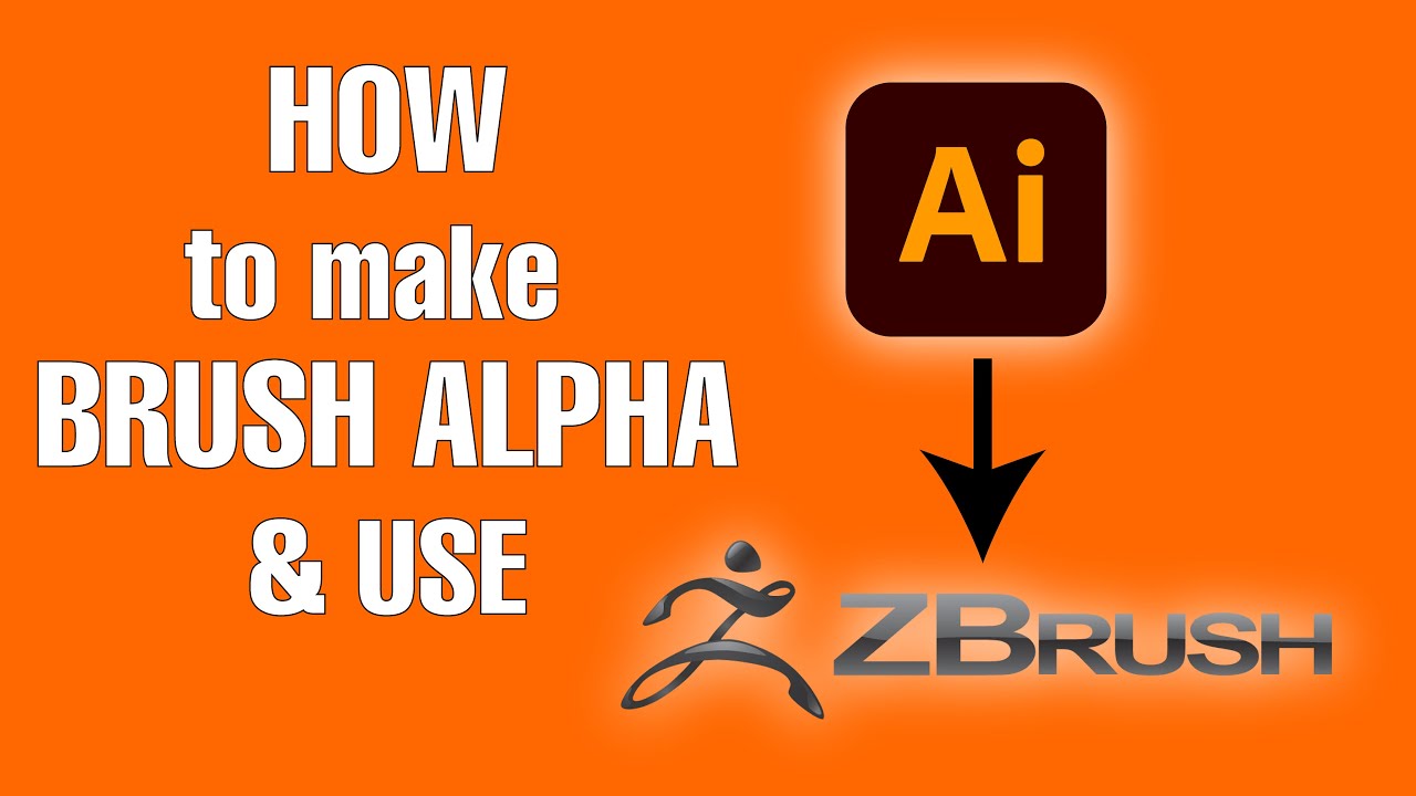 how to make brush alpha in zbrush | illustrator to Zbrush #zbrush ...