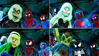 ตัวละคร Spider-Man และ Big-Fig ทั้งหมด Hulk Smash ในฉากคัตซีนของ LEGO Marvel Super Heroes 2