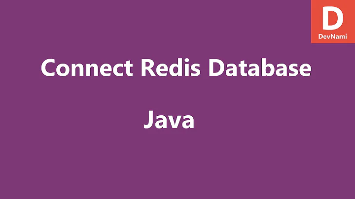 Connect to Redis Database in Java