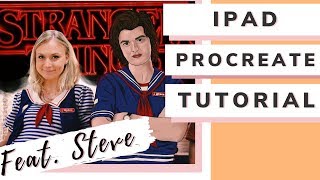 Ipad Pro Digital Portrait Tutorial Using Procreate