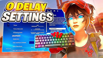 BEST Fortnite Settings For ZERO INPUT DELAY in FORTNITE CHAPTER 5 🏆