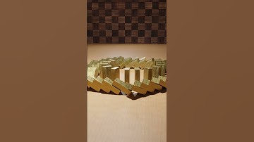 3D Graphics Art - Domino effect V2 - Created by using Blender 3D software