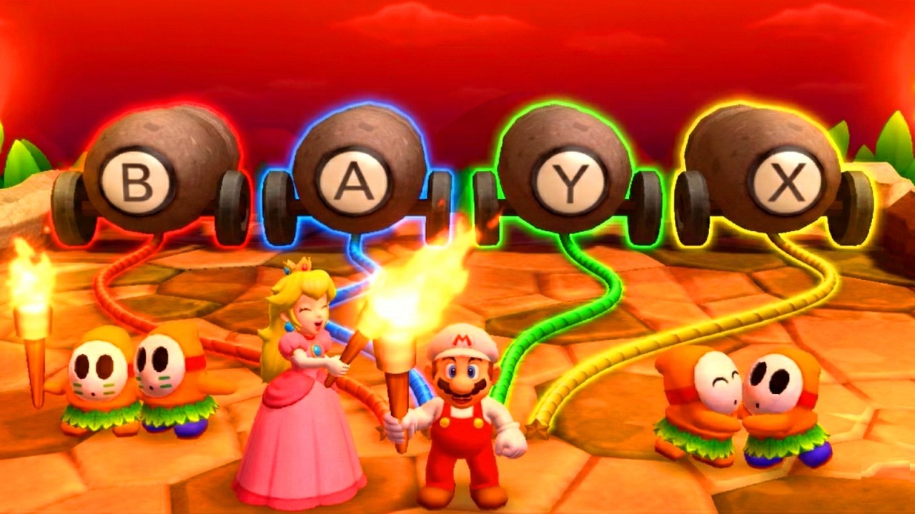 【マリオパーティ100ミニゲームコレクション】面白いミニゲームマリオVsピーチVsワリオVsワルイージ(CPUの強さ：｢たつじん」)