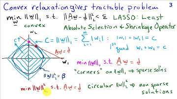 Sparse Solutions to Least Squares Problems Using the LASSO