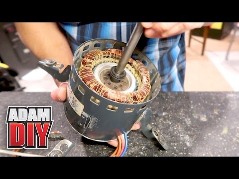 How to oil electric HVAC fan motors with no port - Squeaky Furnace Repair