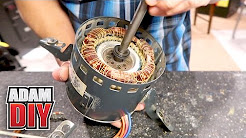 How to oil electric HVAC fan motors with no port - Squeaky Furnace Repair