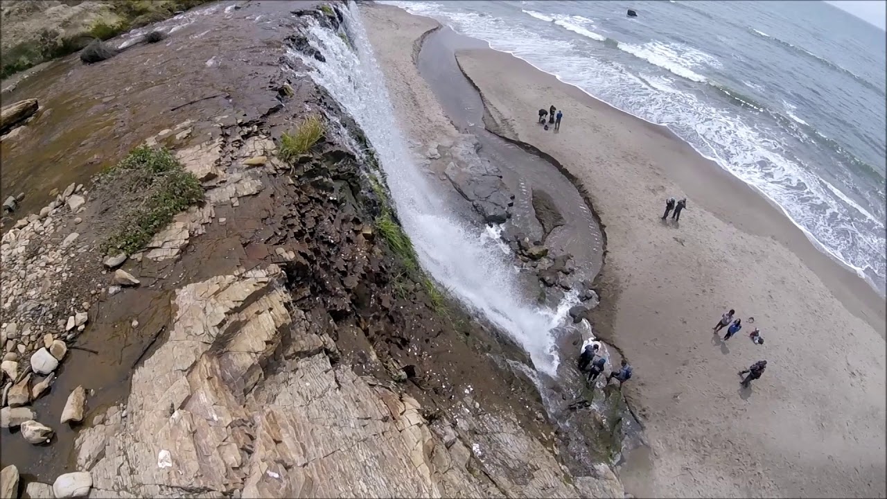 Alamere Falls,Bolinas CA 05.05.2018 (Part two) Водопад,природа,океа