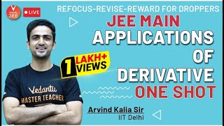 Application of Derivatives | One Shot | Refocus-Revise-Reward | Arvind Kalia Sir | Vedantu