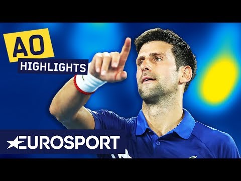 Novak Djokovic vs Daniil Medvedev Highlights | Australian Open 2019 Round 4 | Eurosport