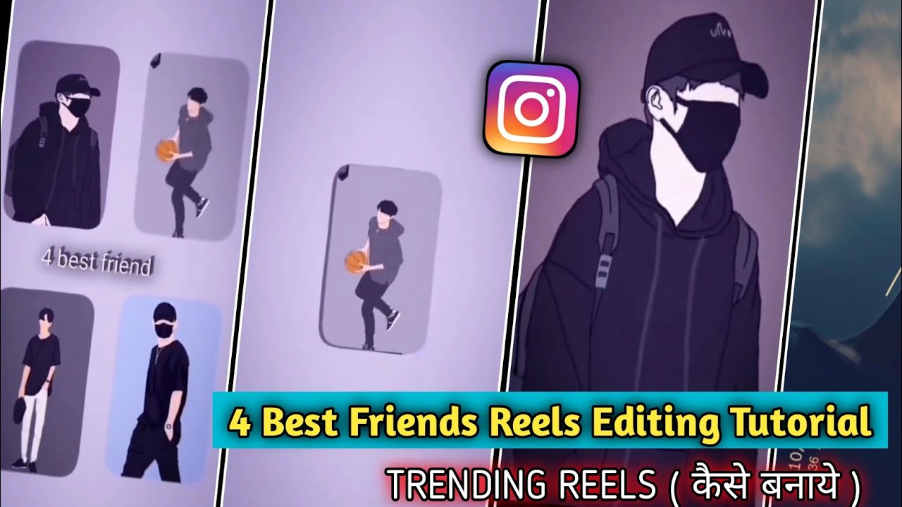4 Best Friend Reels Editing Tutorial || 4 Best Friend Tutorial ...