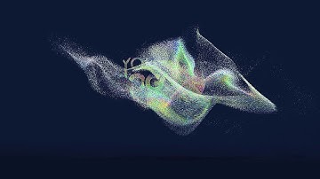 360 c2 - Colorful Particles art Logo reveal intro elegant V2 dark