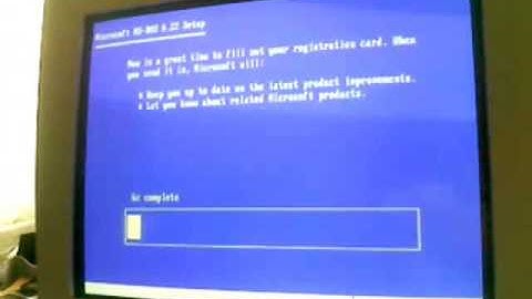 MS-DOS 6.22 setup