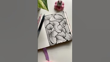 zentangle inspired art #diy #craft #art #zentangle #shorts #shortsfeed #youtubefeed