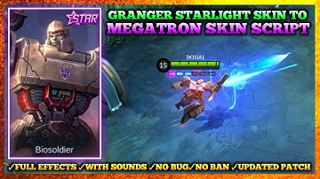 Granger Starlight Skin to Transformers Skin Script | Early Access + With Sounds | Ikigai Plays