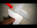 How to make a paper ninja star ⭐️ (shuriken)-origami remake