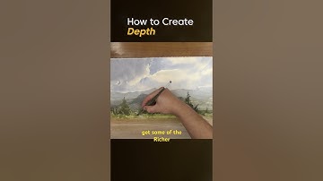 How to create depth in your scene. Full video out now! #art #watercolor