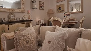 Our cosy French style shabbychic room after Christmas.