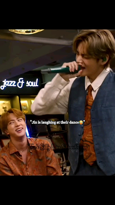 Jin can't control his laugh at their Da..na..na dance😂 #btsshorts